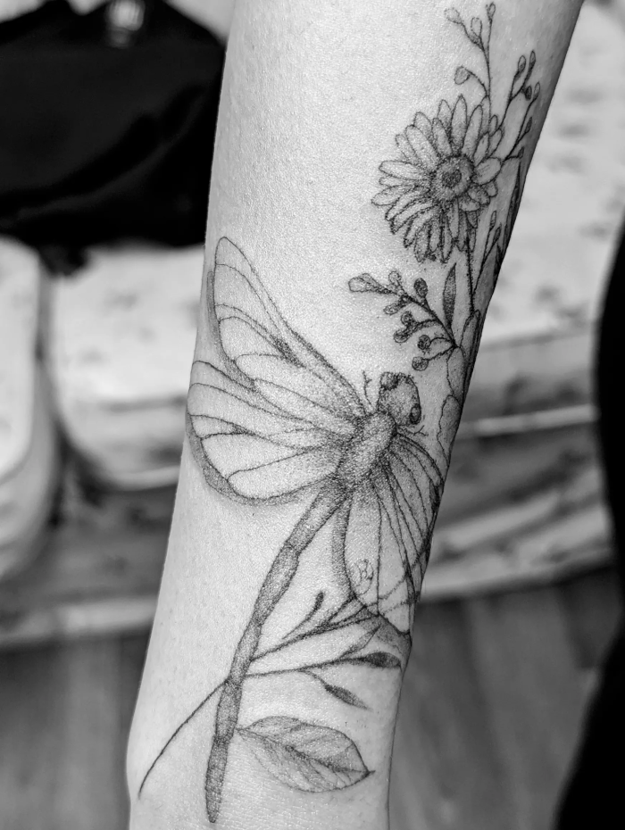 Dragonfly tattoo